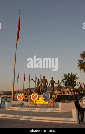 Atatürk-Denkmal in Kusadasi, Türkei. Stockfoto