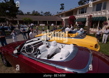 2009 und 10 Rolls-Royce Drop Head Phantom Coupés beim 2009 Pebble Beach Concours d ' Elegance Stockfoto