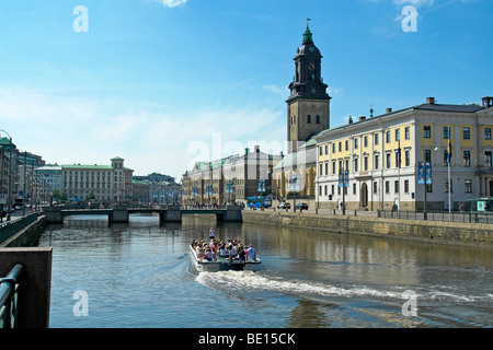 Stora Hamnøya Kanalen im Zentrum von der Stadt Göteborg in Schweden Stockfoto