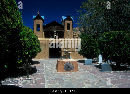 El Santuario de Chimayo, Dorf von Chimayo, Chimayo, Tierra Bendita, Rio Arriba County, New Mexico, USA, Nordamerika Stockfoto