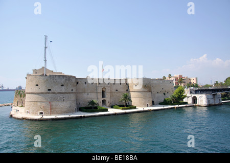 Das Castello Aragonese, Taranto, Provinz Taranto, Apulien Region, Italien Stockfoto