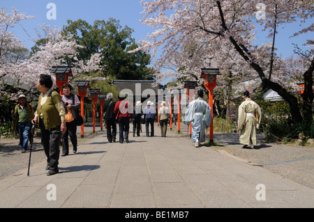 Schrein Festival, Matsuri, am Hirano Schrein, Kyoto, Japan Stockfoto