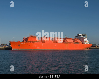 Flüssiggas-Tanker Margaret Hill liegt in Southampton UK Stockfoto