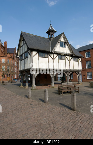 Das alte Gymnasium im Zentrum von Market Harborough, Leicestershire, England. Stockfoto