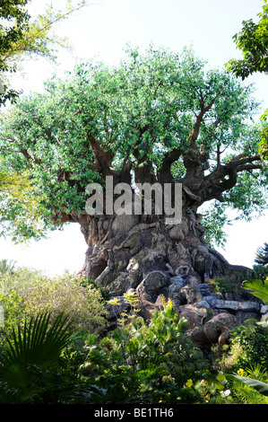 WALT DISNEY WORLD - APRIL 12: Der Baum des Lebens im Animal Kingdom in Disneyworld in Orlando, Florida, am 12. April 2008 Stockfoto