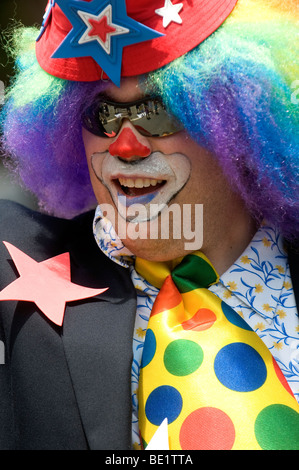 Clown in Bristol Rhode-Island-parade Stockfoto