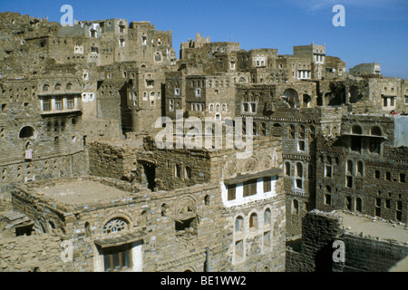 Jemen, Asien, traditionelle Häuser Stockfoto