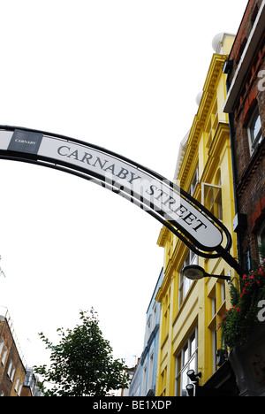 CARNABY STREET ZEICHEN Stockfoto