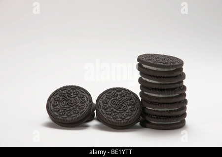 Oreos Stapel Stockfoto