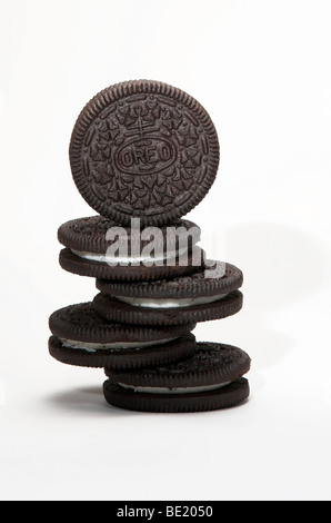 Oreos Stapel Stockfoto