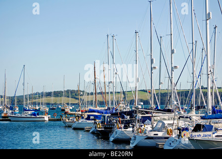 Mylor Yacht-Hafen in der Nähe von Falmouth in Cornwall, Großbritannien Stockfoto