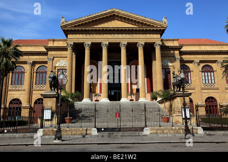 Das Teatro Massimo in Palermo Sizilien Italien Stockfoto