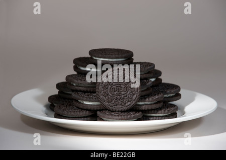 Oreos Stapel Stockfoto