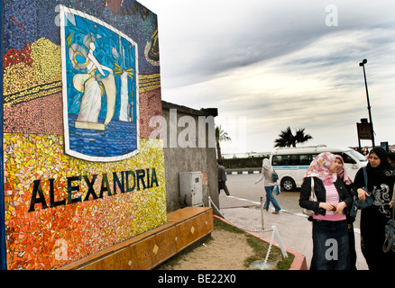 Straßenszene in Alexandria, Ägypten. Stockfoto