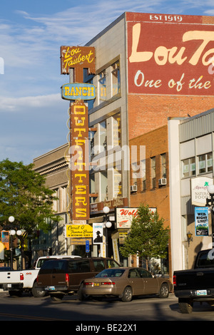 Downtown Geschäftsviertel, Casper, Wyoming Stockfoto