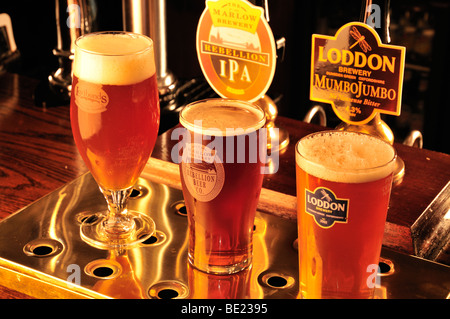 Brauerei Bier in der Kneipe Red Lyon, Hurley, Berkshire, UK Stockfoto