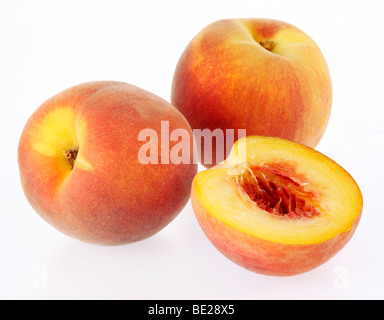 FRISCHE PFIRSICHE Stockfoto