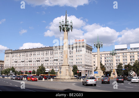 Warschau Polen der 1950er Jahre Sozialrealismus Bauten und Architektur der Plac Konstytucji Syntagma-Platz Stockfoto