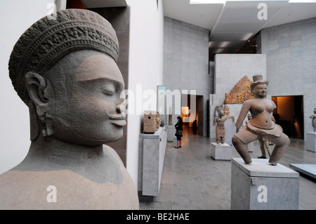 Innere des Musée Guimet, gewidmet Museum asiatischer und Indochina Kunst in Paris, Frankreich. Stockfoto