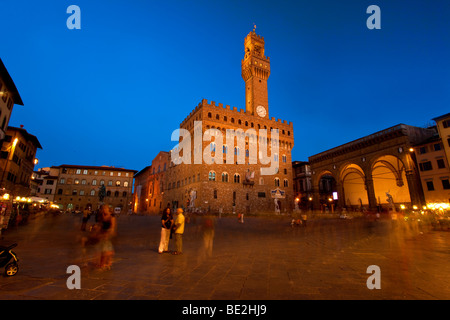 Piazza Della Signoria Florenz Toskana Italien Stockfoto