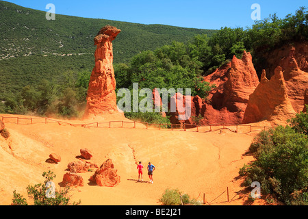 COLORADO, RUSTREL, LUBERON, PROVENCE, FRANKREICH Stockfoto