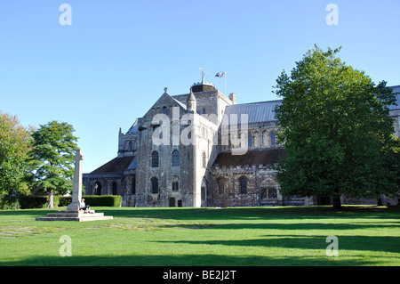 Romsey Abbey, Romsey, Hampshire, England, Vereinigtes Königreich Stockfoto