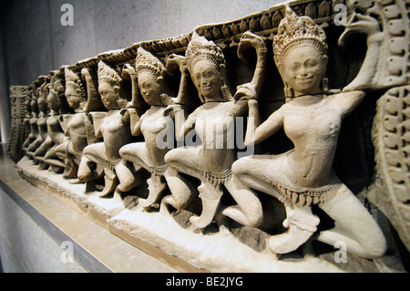 Innere des Musée Guimet, ein Museum für asiatische Kunst in Zentral-Paris, Frankreich. Stockfoto