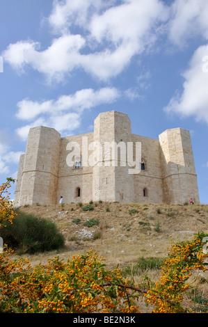 13. Jahrhundert Castel del Monte, Andria, Provinz Barletta-Andria-Trani, Apulien Region, Italien Stockfoto