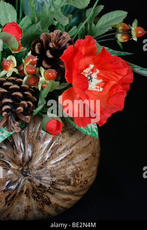 Mohn Gesteck künstliche Stockfoto