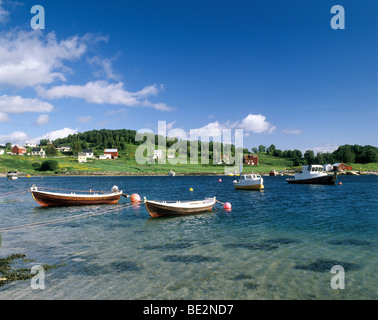 Vagsfjord in der Nähe von Harstad, Lofoten, Norwegen, Skandinavien, Europa Stockfoto