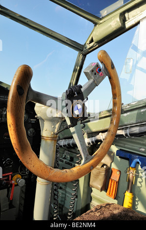 Im Cockpit des Passagierflugzeugs Joch, Junkers JU-52, Deutschland, Europa Stockfoto