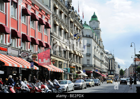 Karl Johans Gate, Boulevard, Oslo, Norwegen, Skandinavien, Nordeuropa Stockfoto