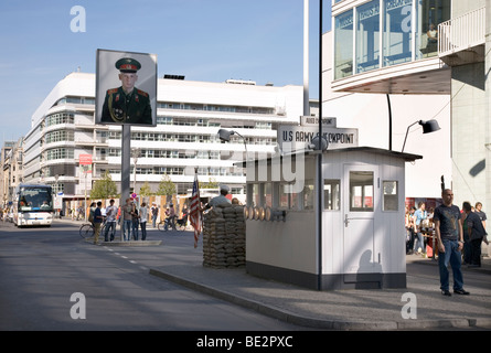 Checkpoint Charlie, Berlin, Deutschland Stockfoto