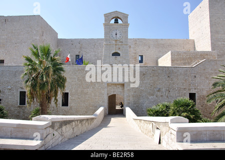 Die schwäbischen Schloss, Trani, Provinz Barletta-Andria-Trani, Apulien Region, Italien Stockfoto