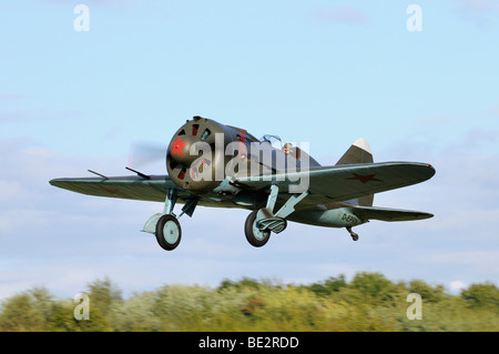 Sowjetische Jagdflugzeuge Polikarpow i-16 Rata, Europas größten Treffen der Oldtimer-Flugzeuge an der Hahnweide, Kirchheim-Teck, Baden-Wu Stockfoto