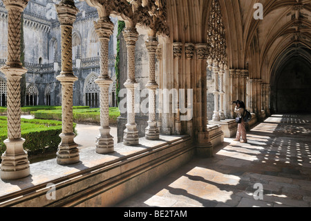 Kloster der Dominikaner Kloster Mosteiro de Santa Maria da Vitoria, UNESCO-Weltkulturerbe, Batalha, Portugal, Europa Stockfoto