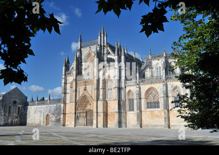 Dominikanisches Kloster Mosteiro de Santa Maria da Vitoria, UNESCO-Weltkulturerbe, Batalha, Portugal, Europa Stockfoto