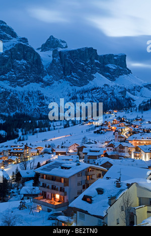 Colfosco, Badia, Sellastock Range Mountains, Dolomiten, Südtirol, Trentino-Südtirol, Italien Stockfoto