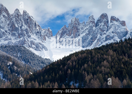 Villnoss, Geisler Spitzen, Val di Funes, Ranui, Dolomiten, Trentino-Alto Adige, South Tirol, Italien Stockfoto