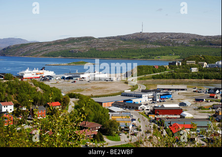 Hafen, Kirkenes, Norwegen, Skandinavien, Europa Stockfoto