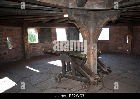 Château du Haut-K Nigsbourg, Rekonstruktion des Architekten Bodo Eberhardt am Anfang des 20. Jahrhunderts nach t Stockfoto