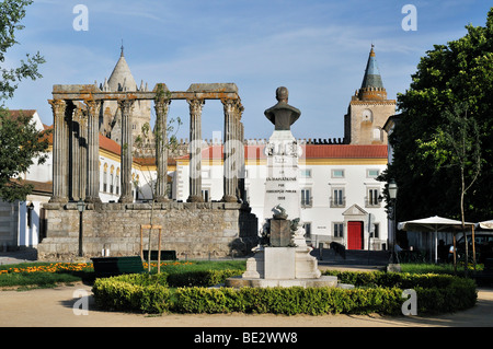 Römische Tempel der Diana in Evora, UNESCO-Weltkulturerbe, Alentejo, Portugal, Europa Stockfoto