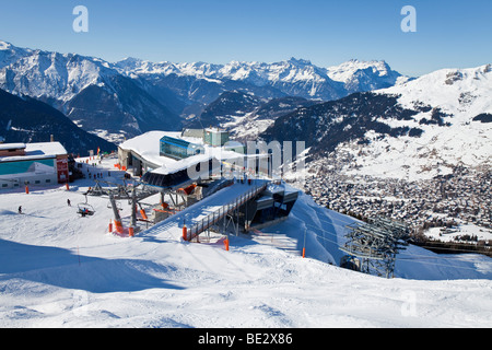 Verbier, Wallis, Quatre Vallées Region, Berner Alpen, Schweiz Stockfoto