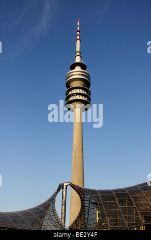TV Tower, Olympiapark, München, Bayern, Deutschland, Europa Stockfoto