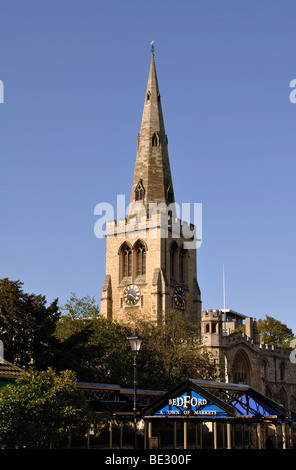 St. Pauls Kirche, Bedford, Bedfordshire, England, Vereinigtes Königreich Stockfoto