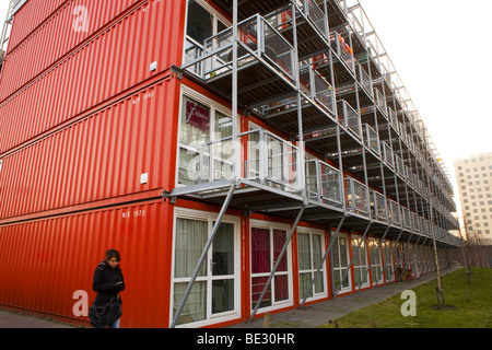 "Tempo Wonen" ist Een Bedrijf in Nederland Dat Tijdelijke Woningen Ontwerpt, Ontwikkelt En Bouwt Voor Studenten. De Einheiten Zijn ge Stockfoto