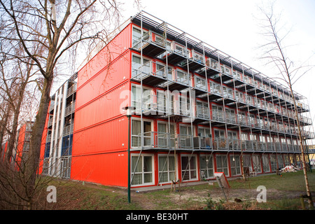 "Tempo Wonen" ist Een Bedrijf in Nederland Dat Tijdelijke Woningen Ontwerpt, Ontwikkelt En Bouwt Voor Studenten. De Einheiten Zijn ge Stockfoto