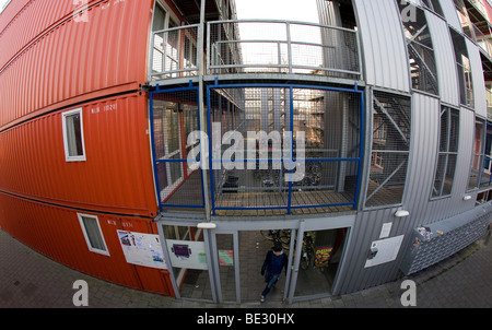 "Tempo Wonen" ist Een Bedrijf in Nederland Dat Tijdelijke Woningen Ontwerpt, Ontwikkelt En Bouwt Voor Studenten. De Einheiten Zijn ge Stockfoto