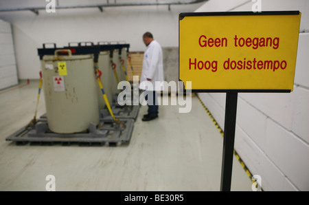 Radioaktiver Abfälle in den Niederlanden wird in Nieuwdorp gespeichert. Stockfoto