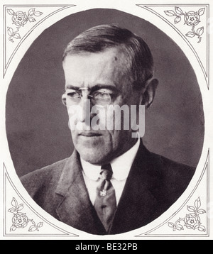 Thomas Woodrow Wilson, 1856 bis 1924. 28. Präsident der Vereinigten Staaten. Stockfoto